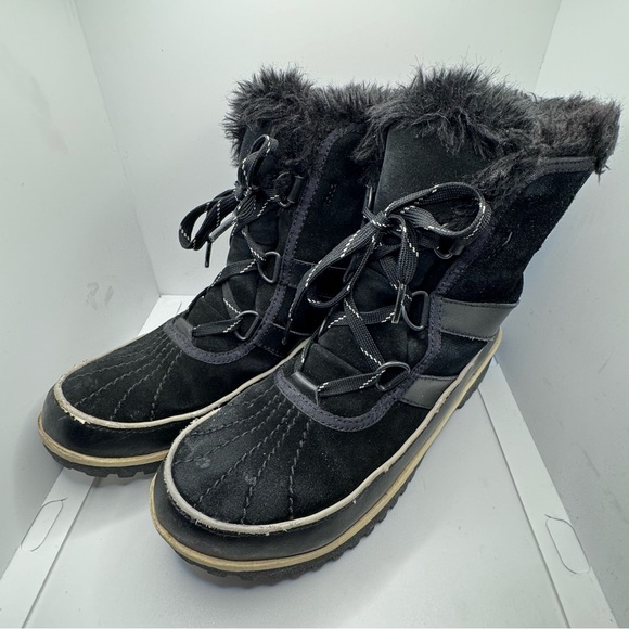 Sorel Tivoli II Waterproof Suede Faux Fur Interior Lace Up Winter Boots - Picture 3 of 11
